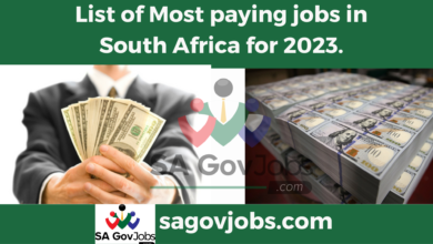 List of Most paying jobs in South Africa for 2023.
